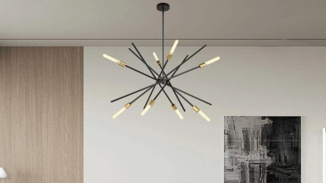 Coolilumi ceiling light softly illuminating a modern living room with warm ambient glow