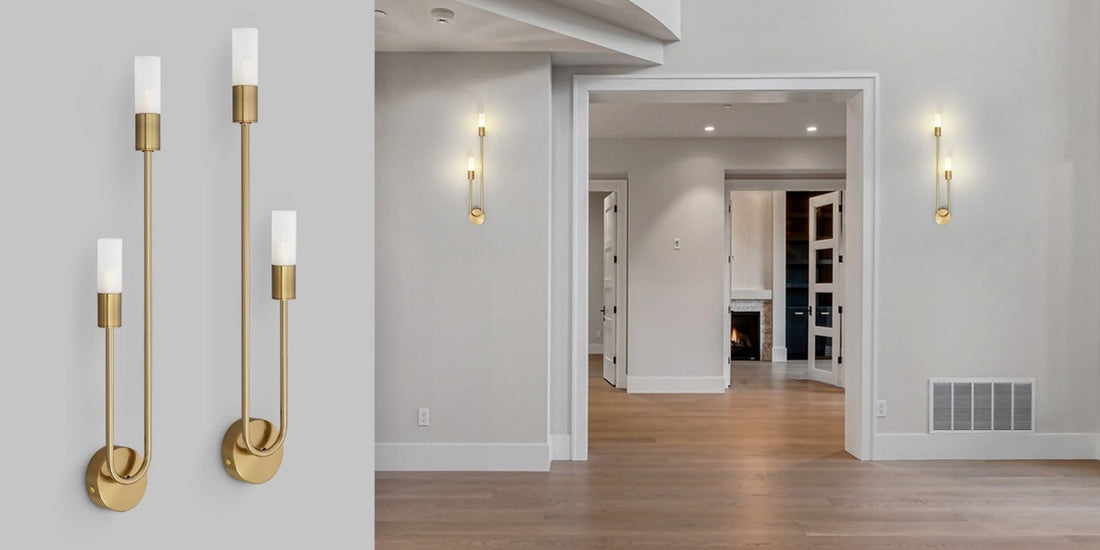 Twin candle wall lamp of Coolilumi brand mounted in wall elegant Lighting with a Classic Touch by Coolilumi