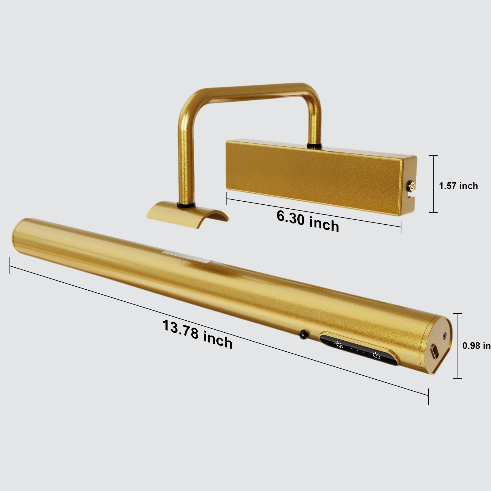 Rechargeable Picture Light Black – Digital Display for Art, Photos & Mirrors by Coolilumi