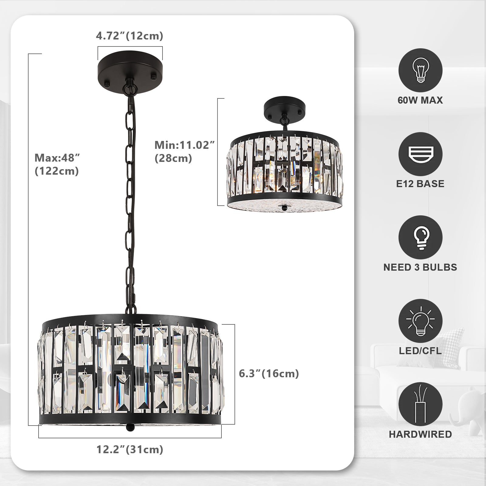 Coolilumi Elegant Crystal Chandelier – A Timeless Statement