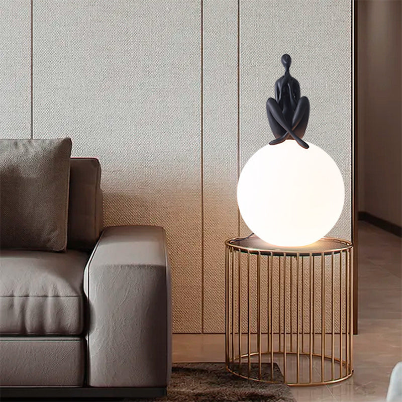 Coolilumi Creative Human Figurine Globe Table Lamp