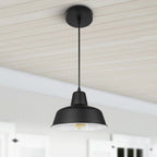 Coolilumi Minimalist Pot Lid Pendant Light with Baked Finish