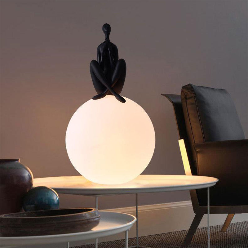 Coolilumi Creative Human Figurine Globe Table Lamp