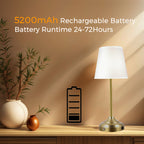 Coolilumi Vintage Brass Table Lamp – USB Rechargeable Lights