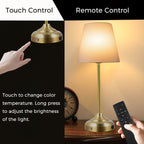 Coolilumi Vintage Brass Table Lamp – USB Rechargeable Lights