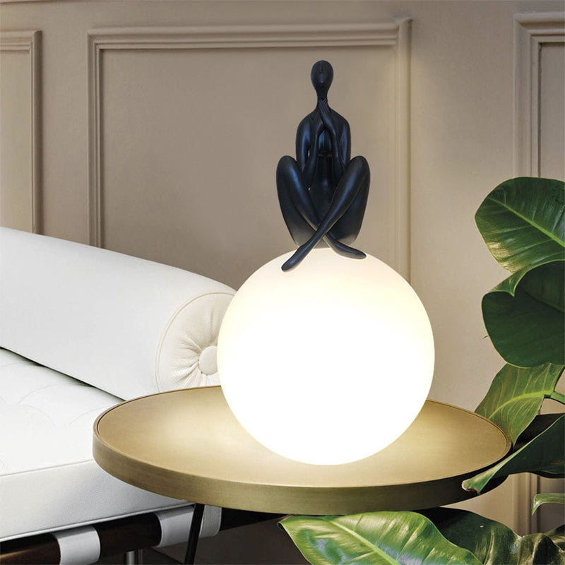 Coolilumi Creative Human Figurine Globe Table Lamp