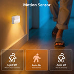 Battery Operated Wireless Stick-on LED Night Lights for Indoor – 6 Pack
