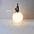 Coolilumi Creative Human Figurine Globe Table Lamp