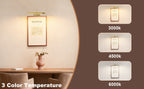 Rechargeable Picture Light Gold – Digital Display for Art, Photos & Mirrors by Coolilumi