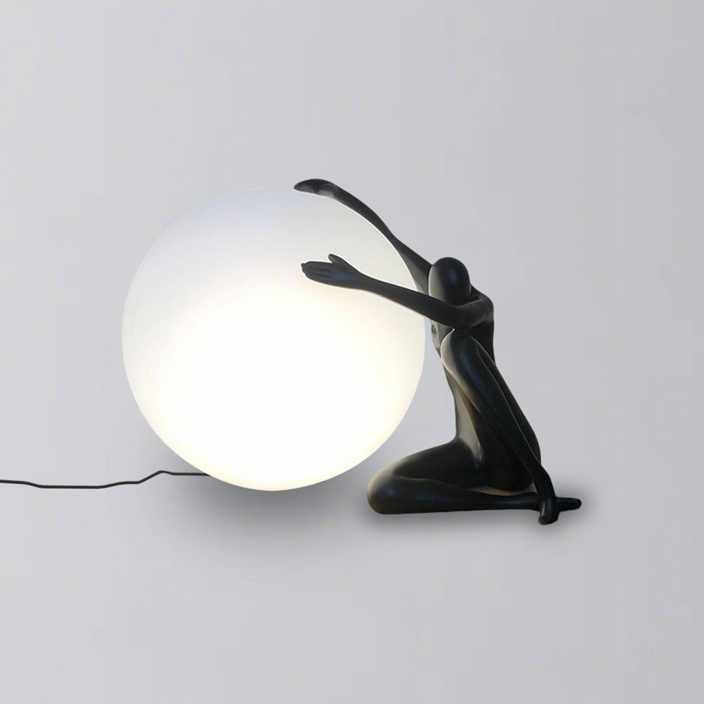 Coolilumi Creative Human Figurine Globe Table Lamp