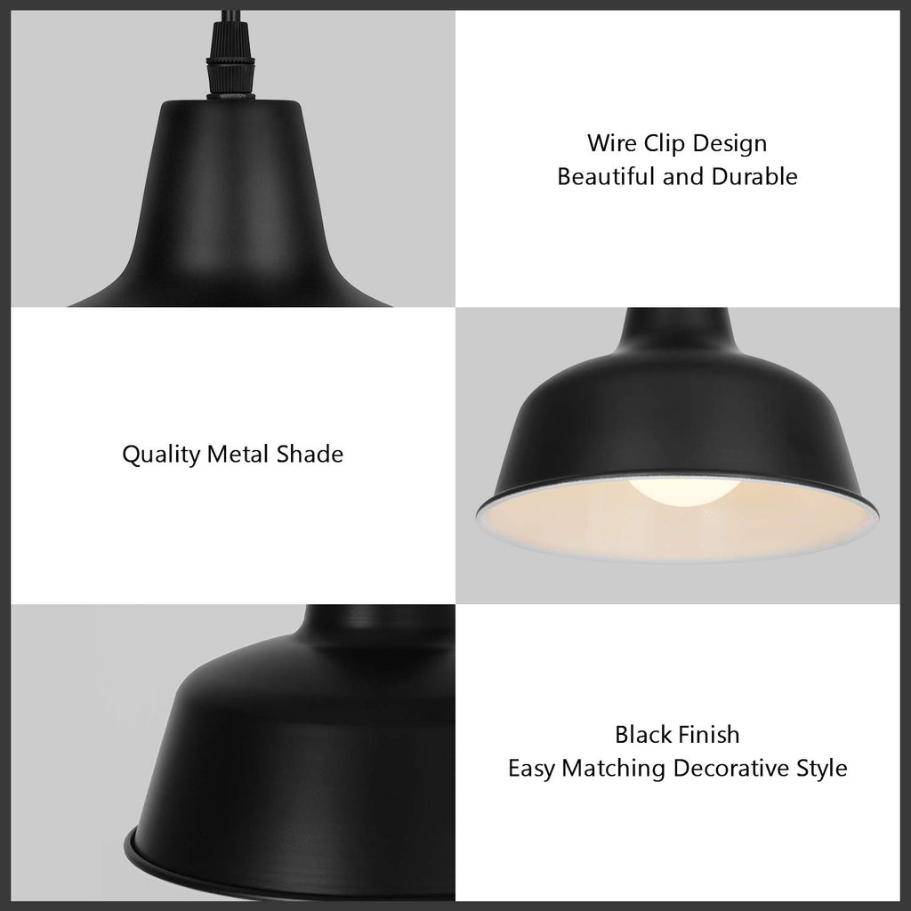 Coolilumi Minimalist Pot Lid Pendant Light with Baked Finish