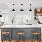 Coolilumi Minimalist Pot Lid Pendant Light with Baked Finish